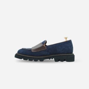 Navy Saddle Elegance